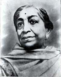 Sarojini Naidu, the "Nightingale of India."