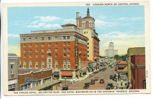 A postcard of the San Carlos Hotel, 1930.